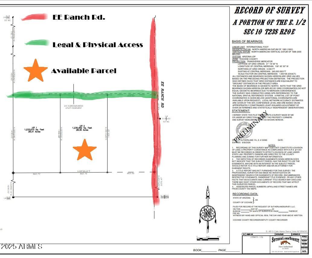 TBD N EE Ranch lot 2 of 2 Road 2 of 2, McNeal, AZ 85617 — Photo 1 of 5