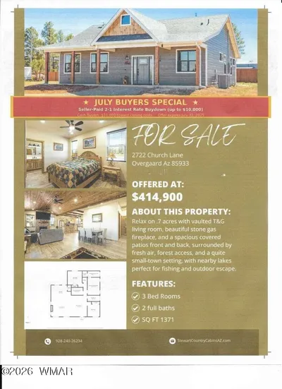 2722 Church Lane, Overgaard, AZ 85933